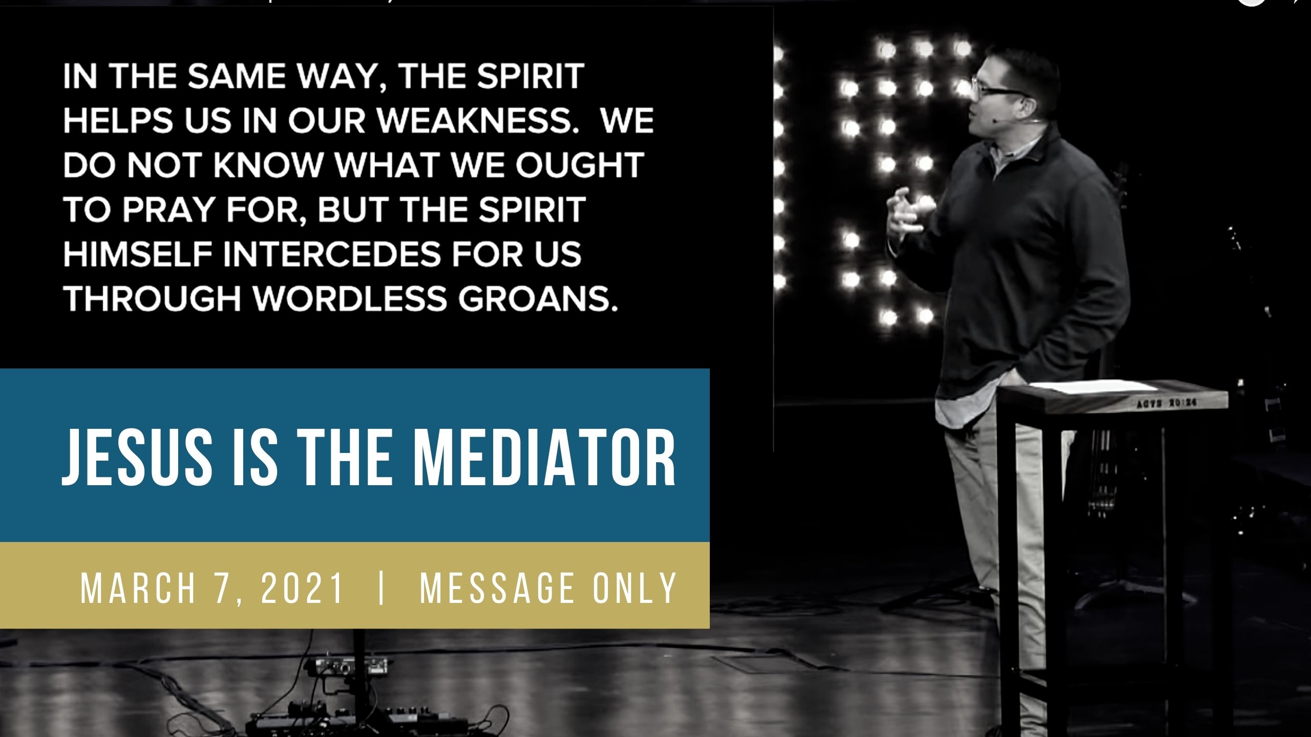 Jesus is the Mediator