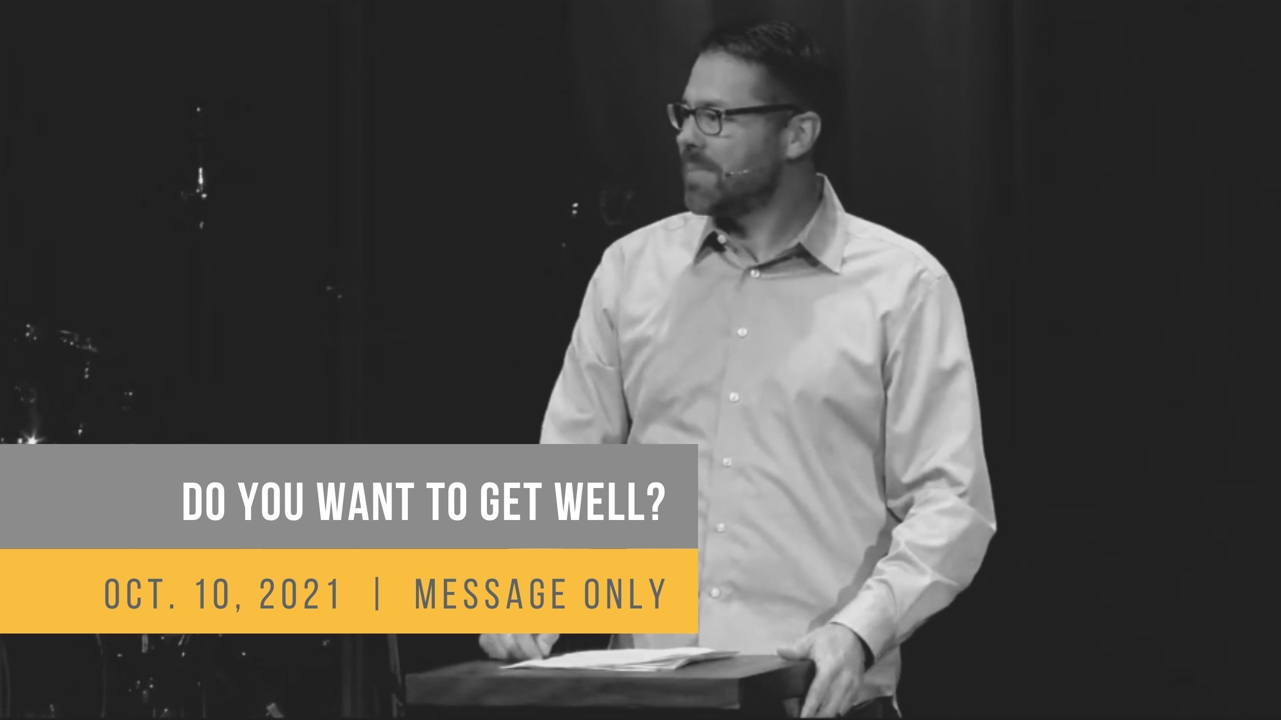 Do you want to get well?