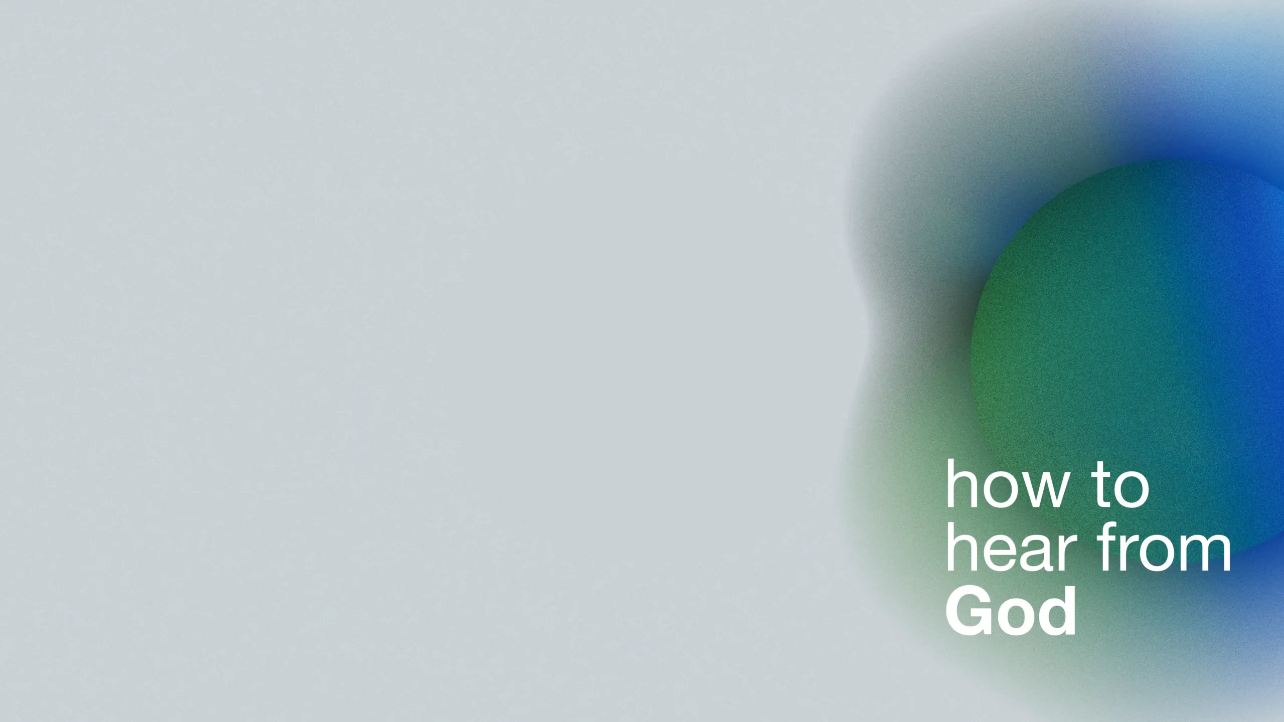 How to Hear from God